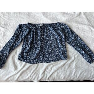 Hollister California Juniors Long Sleeve Crop Top Size Small